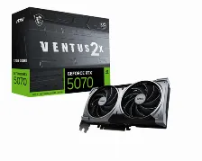 Tarjeta De Video Msi Geforce Rtx 5070 12g Ventus 2x Oc, 12 Gb, 192 Bit, Gddr7, Pci Express 5.0